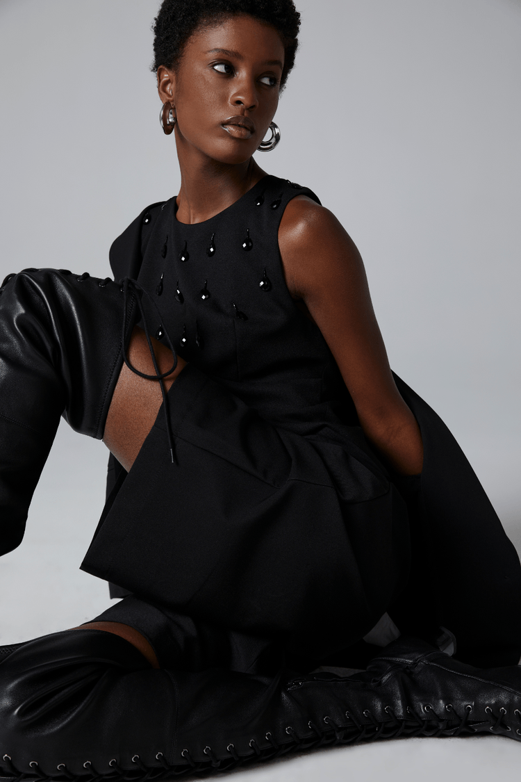 BLUSA FRENTE BORDADA-PRETO PP - PRETO - 314473